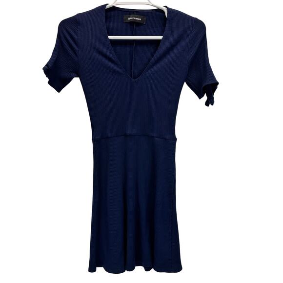 Reformation Sara Dress Blue Knit XS - Picture 2 of 13